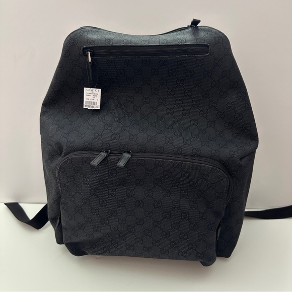 Gucci Other - BRAND NEW Gucci GG Black Canvas Men’s Backpack Large
